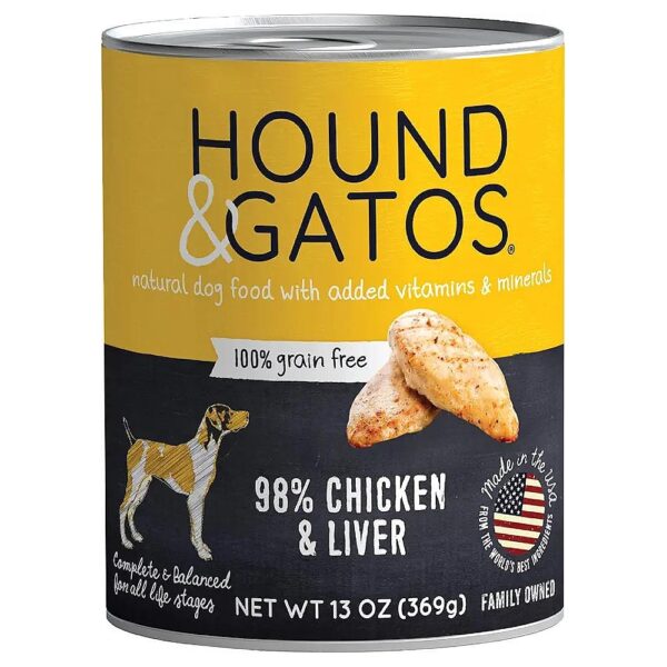 High Quality Wet Dog Food 98% Chicken Liver 13 oz Cans