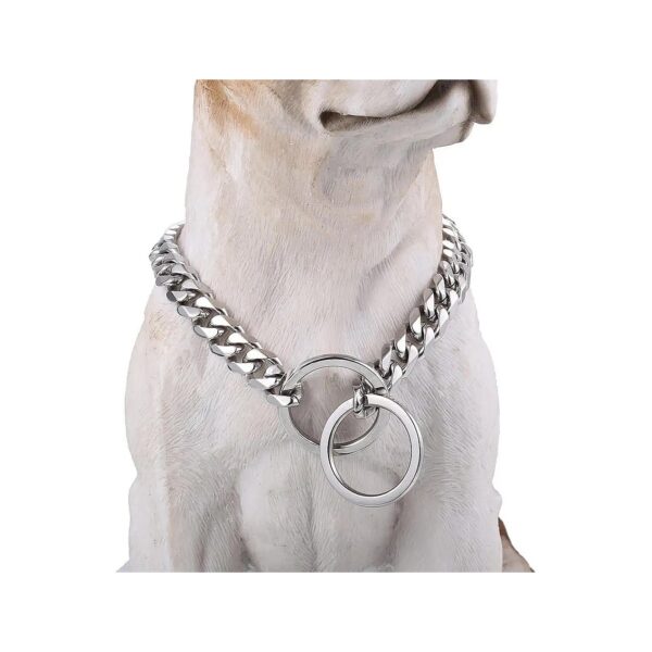 High Strength and Hardness Cuban Link Dog Chain Collar for Medium to Large Breed Dogs