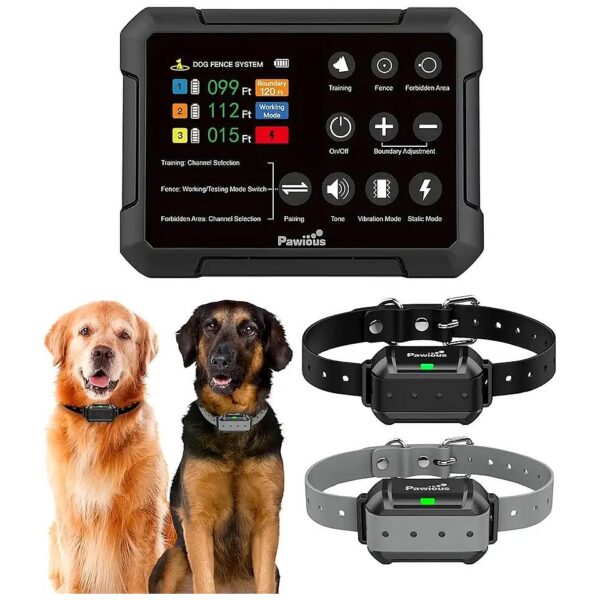 High-Accuracy Wireless Dog Fence for Up to 2 Dogs in 1-Acre Radius