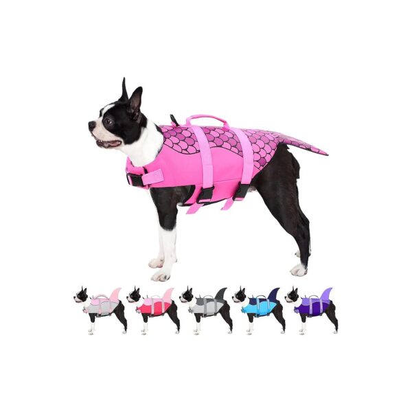 High-Density Dog Life Jacket for Swimming and Water Sports with Rescue Handle