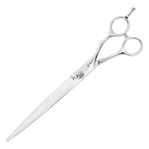 High-Performance Straight Shears for Grooming Dogs with Short Shanks and Comfort Handle