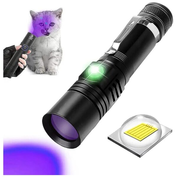 High-Power 365nm Cat Ringworm Detector Lamp for Skin Analysis