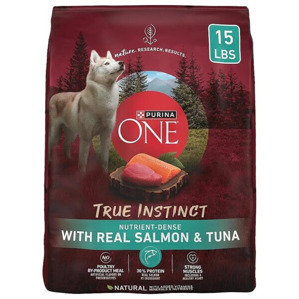 High-Protein Adult Dog Food with Real Salmon, Tuna, and Antioxidant Sources