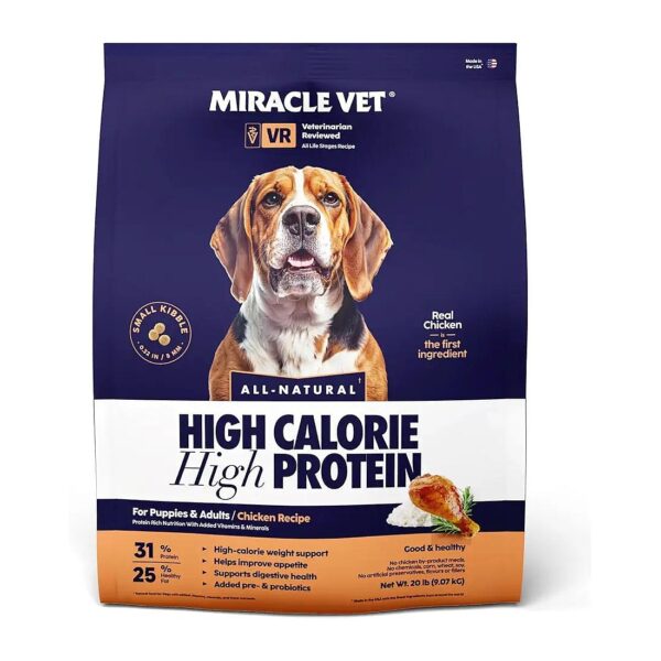 High-Protein and High-Fat Dog Food for Growth and Development in Puppies