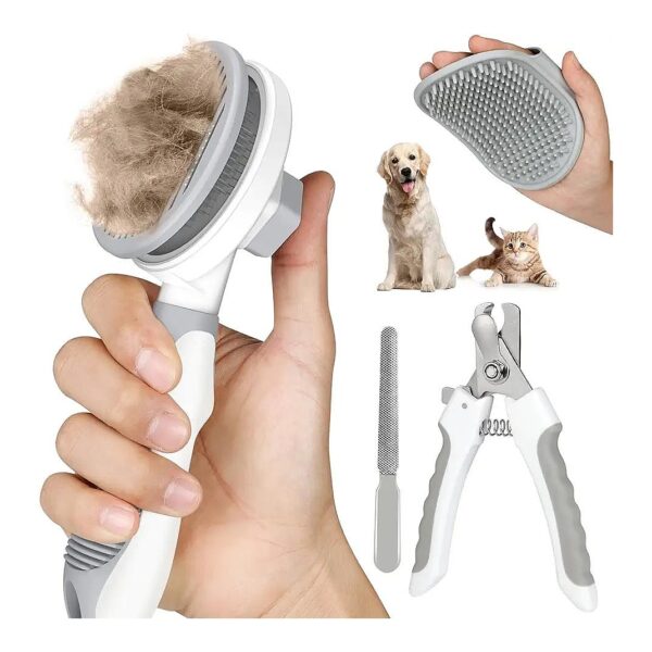 High-Quality 4PCS Cat Grooming Kit for Long and Short Haired Cats and Dogs