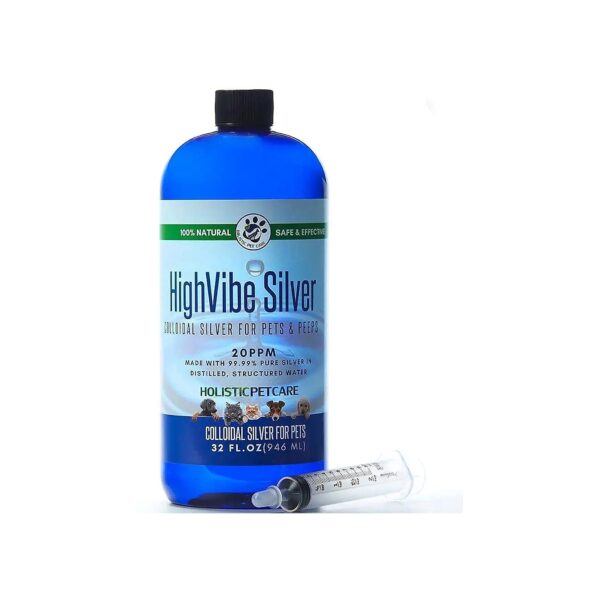 High-Quality Colloidal Silver for Pets 32 Ounces by Weight Small Dog Breed