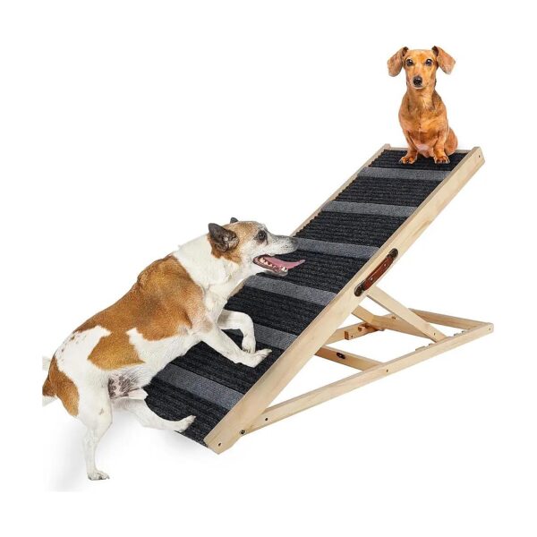 High-Quality Dog Bed Ramp for Small and Large Dogs with Six Adjustable Heights