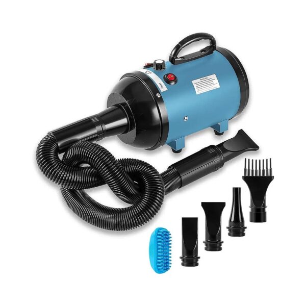 High-Quality Dog Dryer with Adjustable Speed, Temperature, and Four Pro-Quality Nozzles