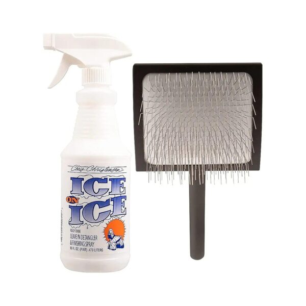 High-Quality Dog Grooming Kit for Detangling Spray, Conditioning Gel, and Slicker Brush