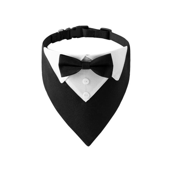 High-Quality Formal Dog Collar with Adjustable Bow Tie for Small, Medium, and Large Dogs