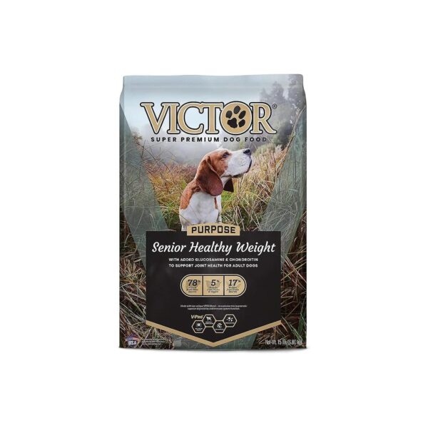 High-Quality Gluten-Free Senior Dog Food with Beef and Chicken Meals for Weight Loss