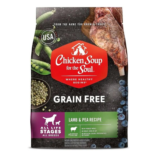 High-Quality Grain-Free Dog Food with Real Lamb and Pea Protein