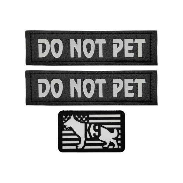 High-Quality Leather and Polyester Reflective Dog Patches for Pet Owners