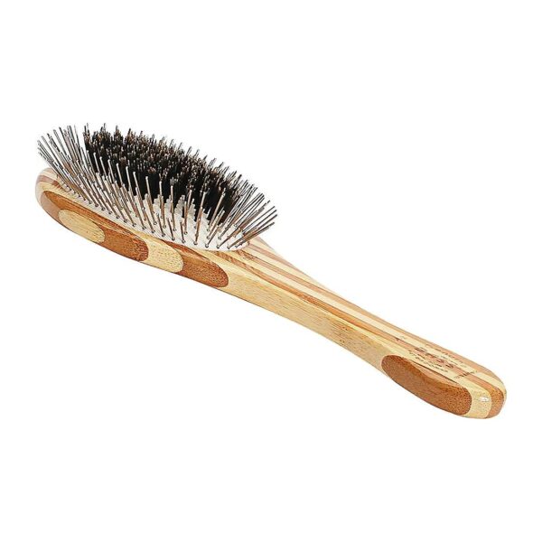 High-Quality Natural Bristle and Alloy Pin Pet Brush for Pet Care