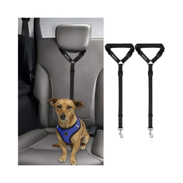 High-Quality Pet Car Seat Belt Strap with Adjustable Length and Nylon Fabric