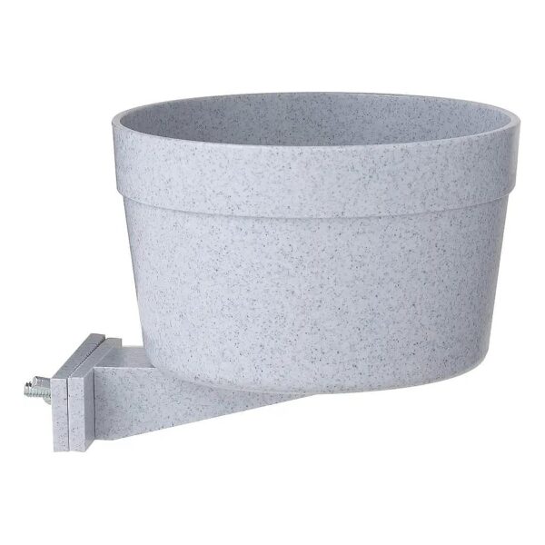 High-Quality Pet Lodge 40 Ounce Feed Water Bowl Heavy Duty Grey