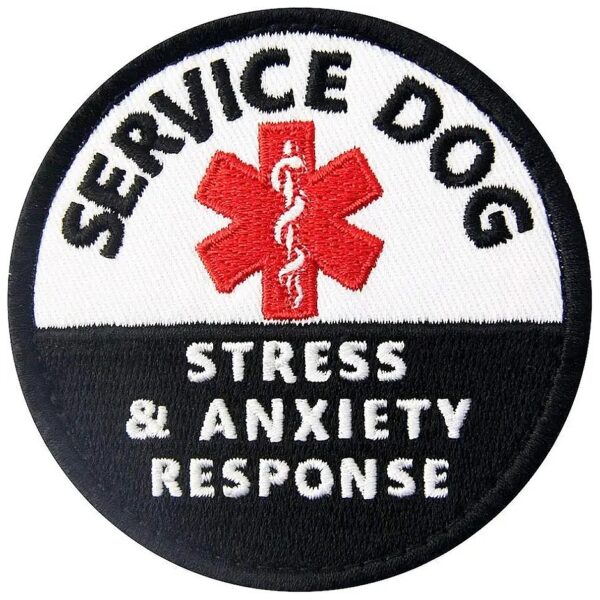 High-Quality Polyester Dog Stress Response Embroidered Patch for Military Dog Gear