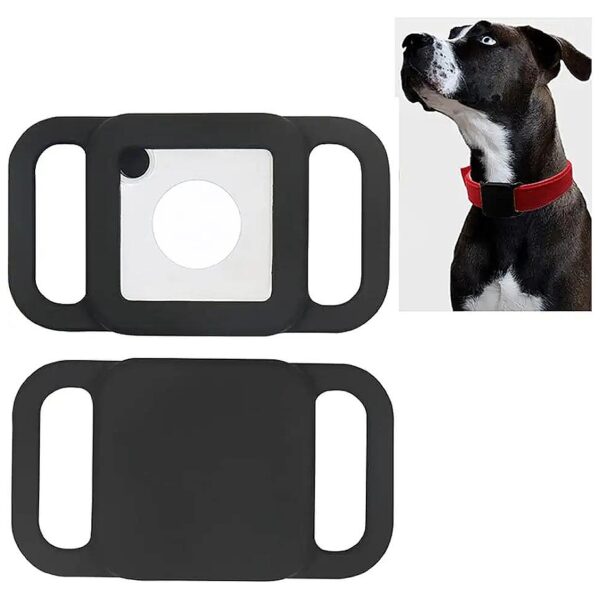 High-Quality Silicone Case for Tile Mate GPS Finder on Dog Collar Pet Collar Black