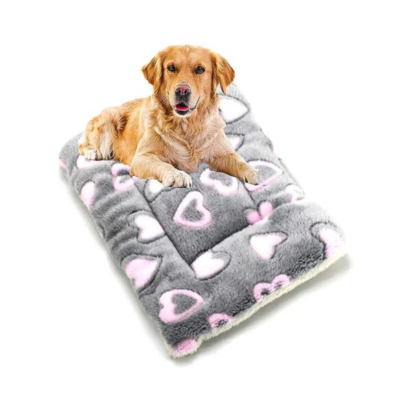 High-Quality Soft Thickened Fleece Crate Pad for Small to Large Dogs and Cats