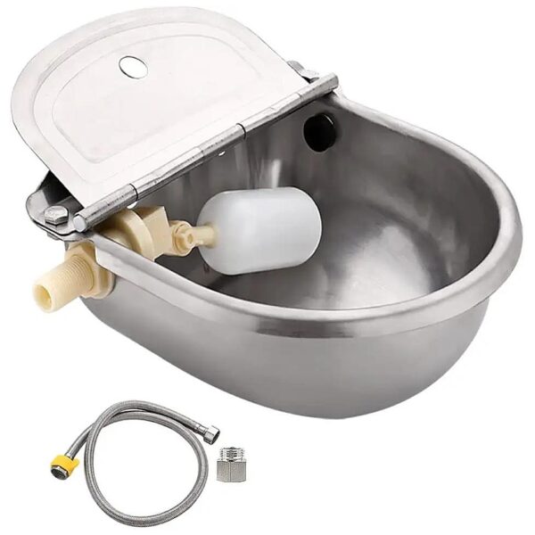 High-Quality Stainless Steel Automatic Drinking Water Bowl for Livestock Daily Use