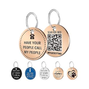 High-Quality Stainless Steel Dog ID Tag with Digital Pet Profile and Location Alert