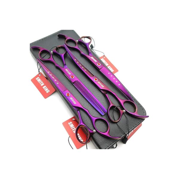 High-Quality Violet Professional Pet Grooming Scissors Set for Dogs