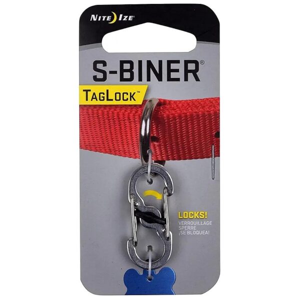 High-Strength Stainless Steel Locking Biner for Dog ID Tags