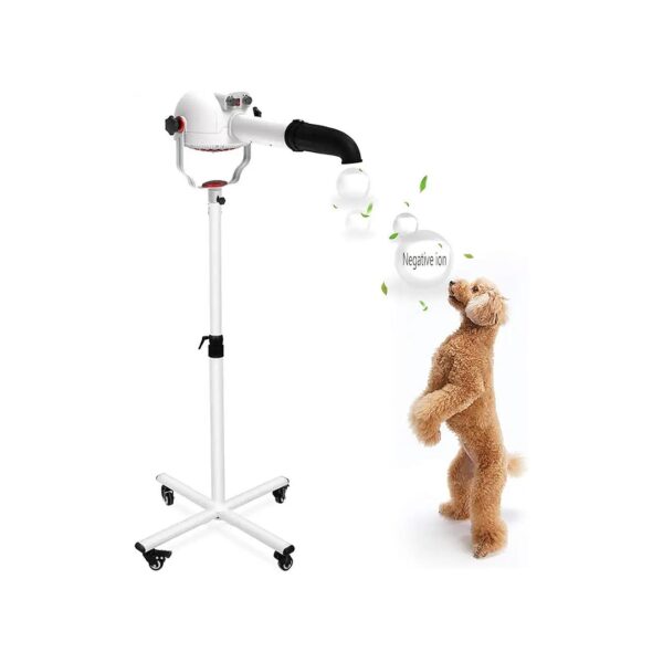 High-Tech Pet Grooming Dryer with Negative Ion Technology and Low-Noise Operation