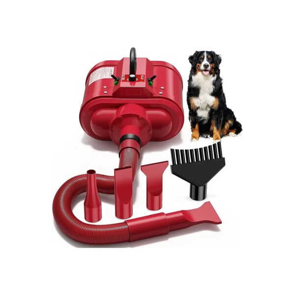 High-velocity Dog Hair Dryer for Large Dogs with Variable Speed