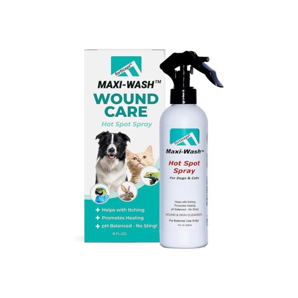 Hot Spot Spray for Relieving Scratching, Rashes, Sores, and Itchy Skin in Pets