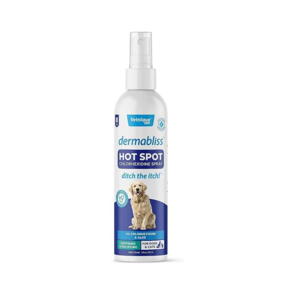 Hot Spot Treatment Spray for Dogs, Cats, and Horses with Skin Irritation and Allergies