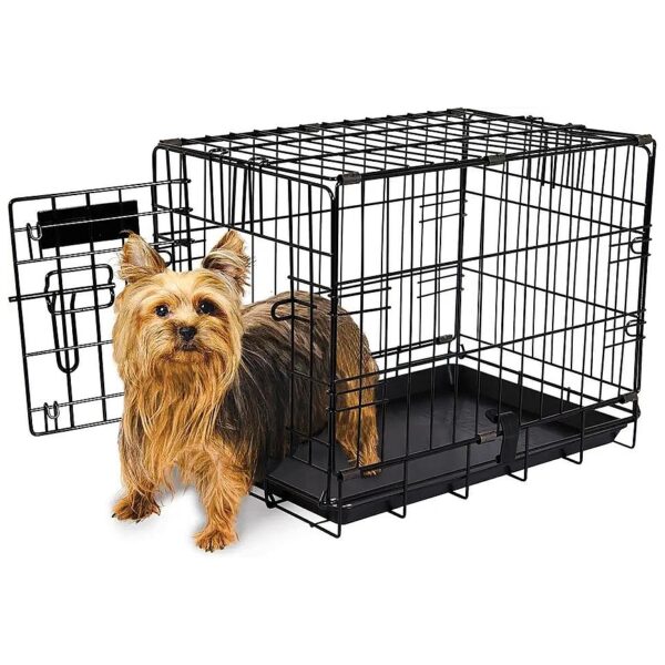 House Training Crate for Small to Medium-Sized Dogs with Removable Pan and Divider