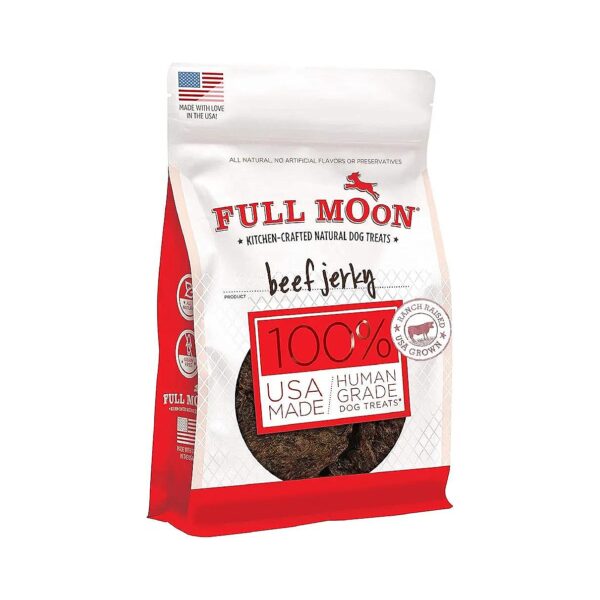 Human-Grade All Natural Beef Jerky Treats for Dogs Made in USA Grain Free 11 oz