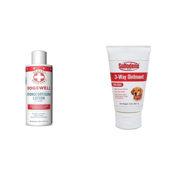 Hydrocortisone Lotion and Ointment for Dog Skin Healing