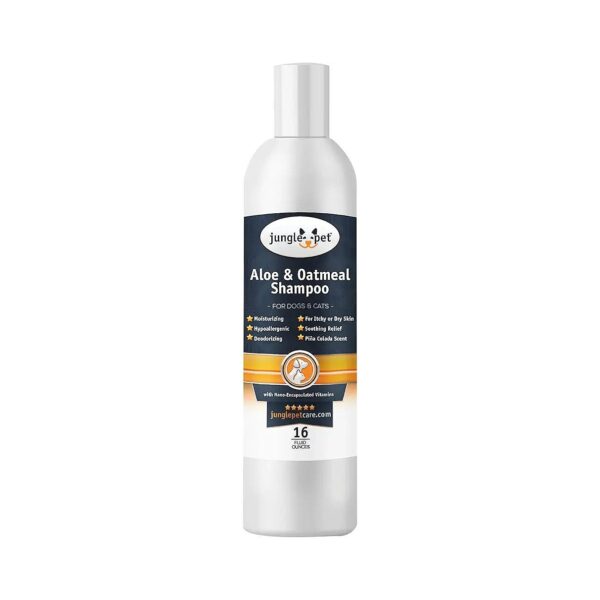 Hypoallergenic Aloe Oatmeal Shampoo for Dogs with Sensitive Coats