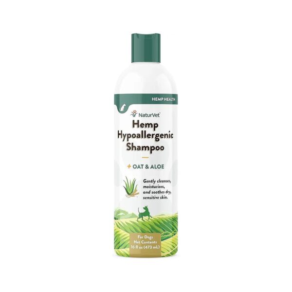 Hypoallergenic Dog Shampoo with Oat and Aloe for Skin Allergies and Problem Skin