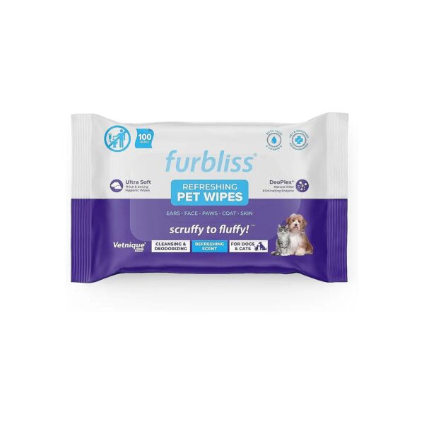 Hypoallergenic Pet Wipes with Natural Ingredients and Aloe Vera