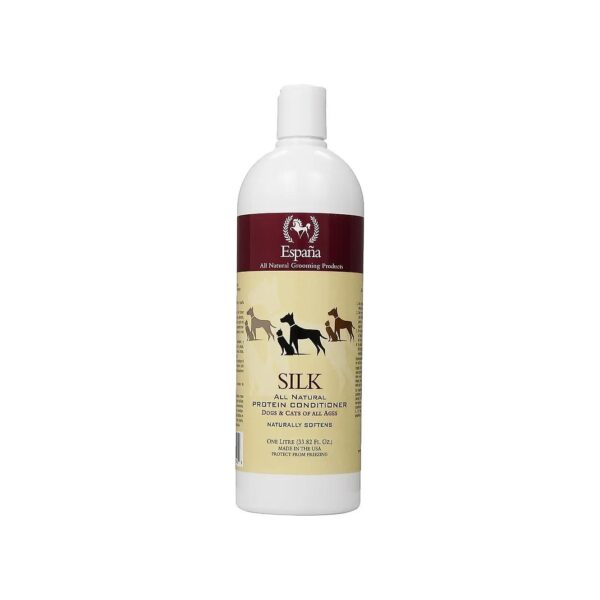 Hypoallergenic Silk Protein Conditioner for Dogs and Cats' Skin Allergies