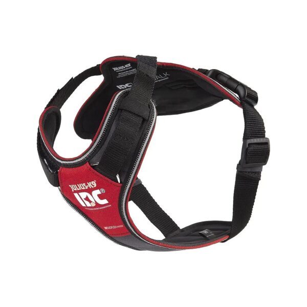 IDC Longwalk Y-Harness Red Gray Medium Perfect for Daily Walks