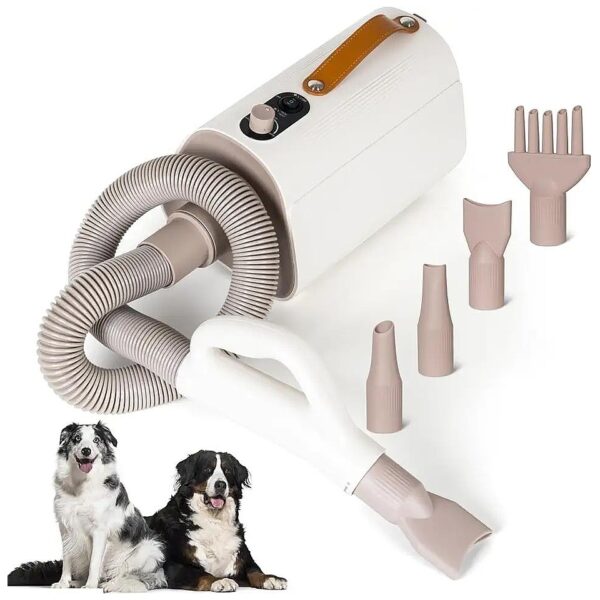 IFurffy 4-in-1 Pet Grooming Dryer with Multiple Nozzles for Home and Salon Use