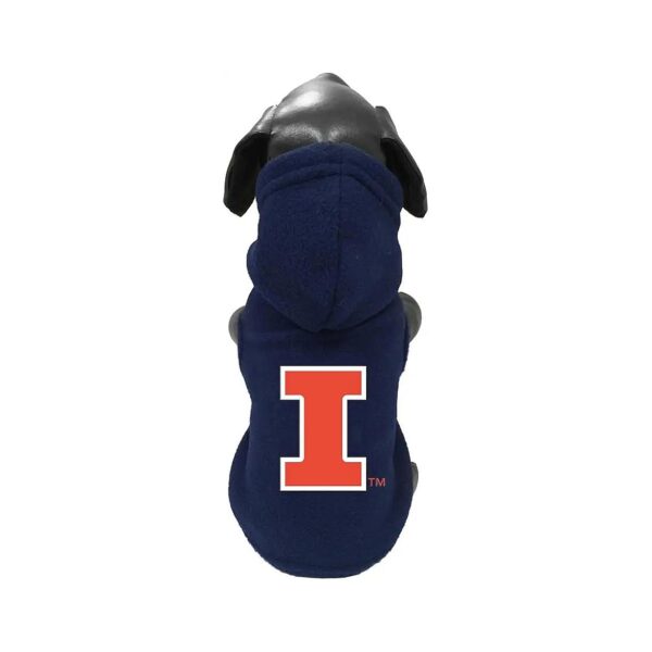 Illinois Fighting Illini Fleece Dog Sweaters for Machine Washable and Easy Care Pet Wear