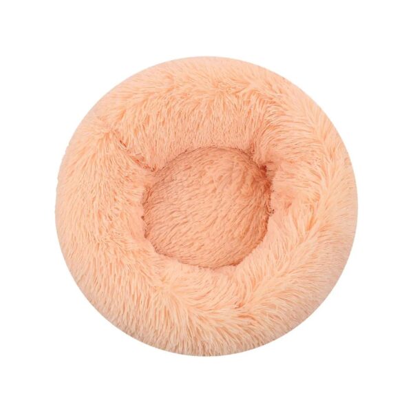 Improved Sleep Orthopedic Shag Faux Fur Pet Bed for Cats and Dogs