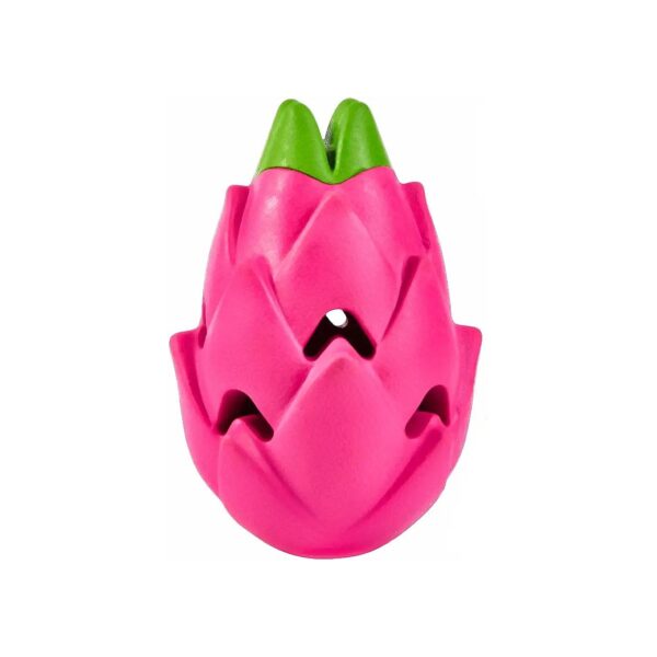 Indestructible Pitaya Rubber Dog Treat Dispenser for Aggressive Chewers