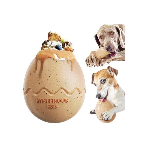 Indestructible Treat Dispenser for Large Dogs - Aggressive Chewers Tough Chew Toy