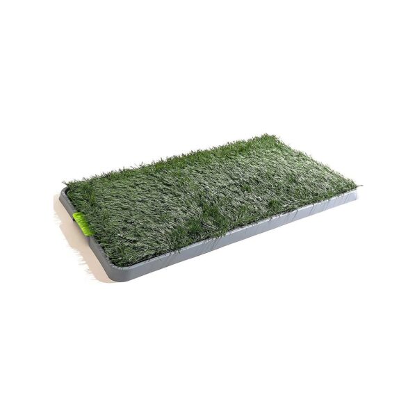 Indoor Dog Grass Pad for Small Breeds Under 15lbs with Waterproof Tray and Easy Cleanup