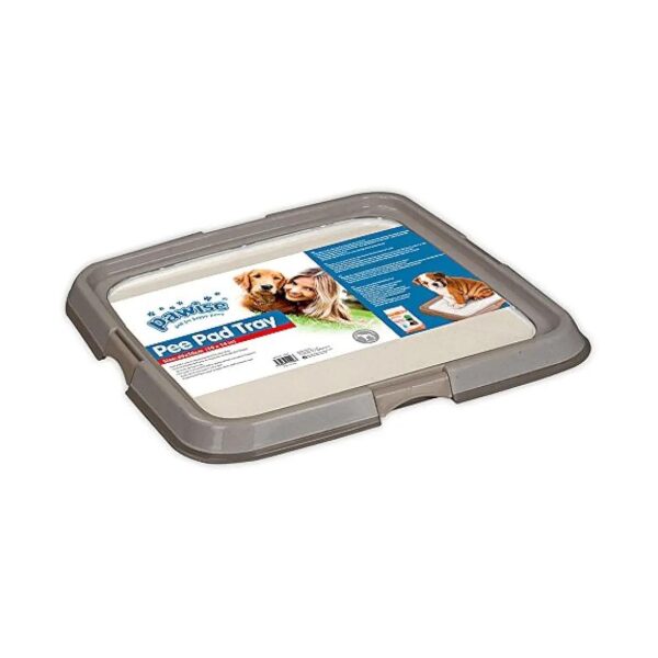 Indoor Dog Potty Training Tray, 24''x24'', Rubber Construction, Floor Protection