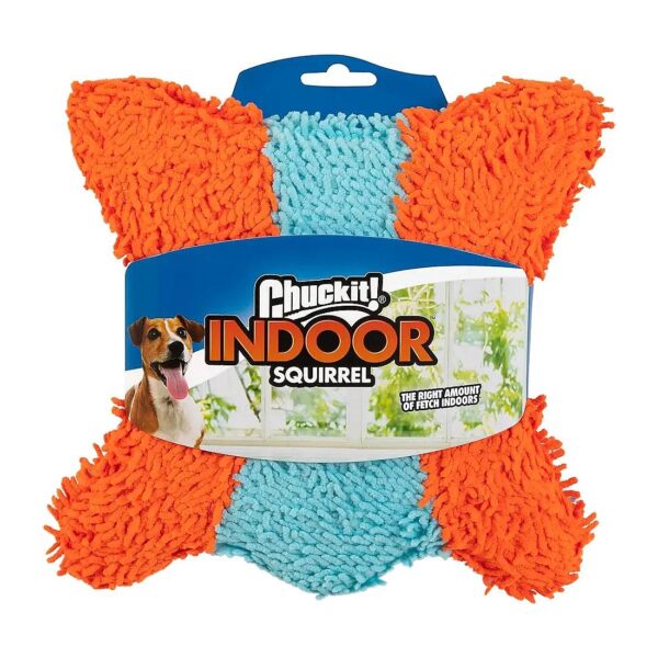 Indoor Fetch Toy for Canines, 9-Inch Soft Chenille Fabric with Bounceflex Core Tech