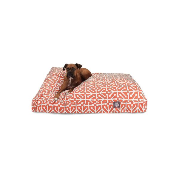 Indoor Outdoor Pet Bed with Water Resistant Base and Washable Cover