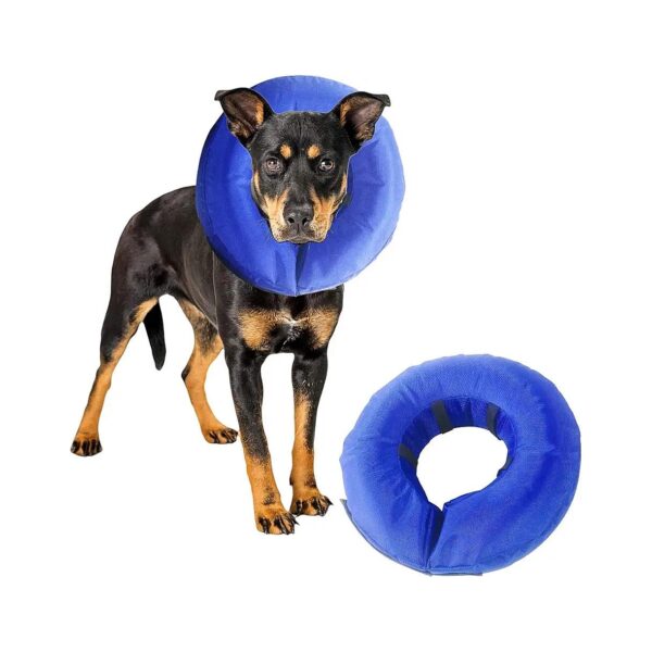 Inflatable Donut Collar for Dogs and Cats Prevents Licking and Biting of Wounds