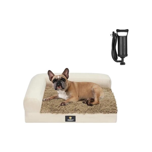 Inflatable Orthopedic Dog Bed with Waterproof Air Mattress and Easy Storage